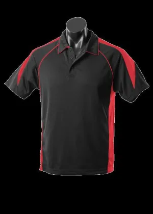 Mens Premier Polo Black/Red