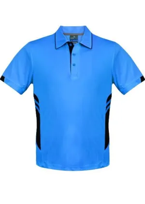 Mens Tasman Polo Cyan/Black