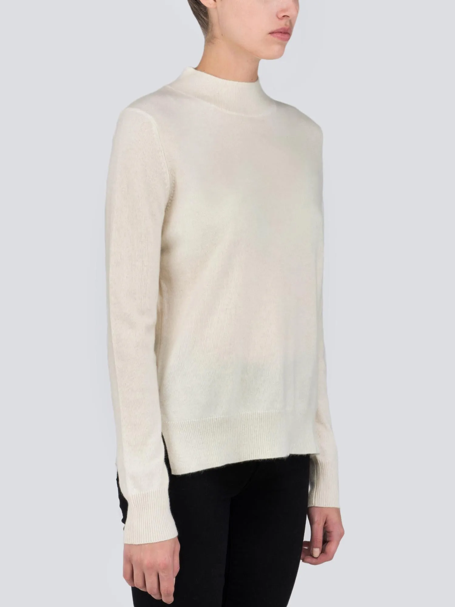 Mockneck Long sleeve_Ivory