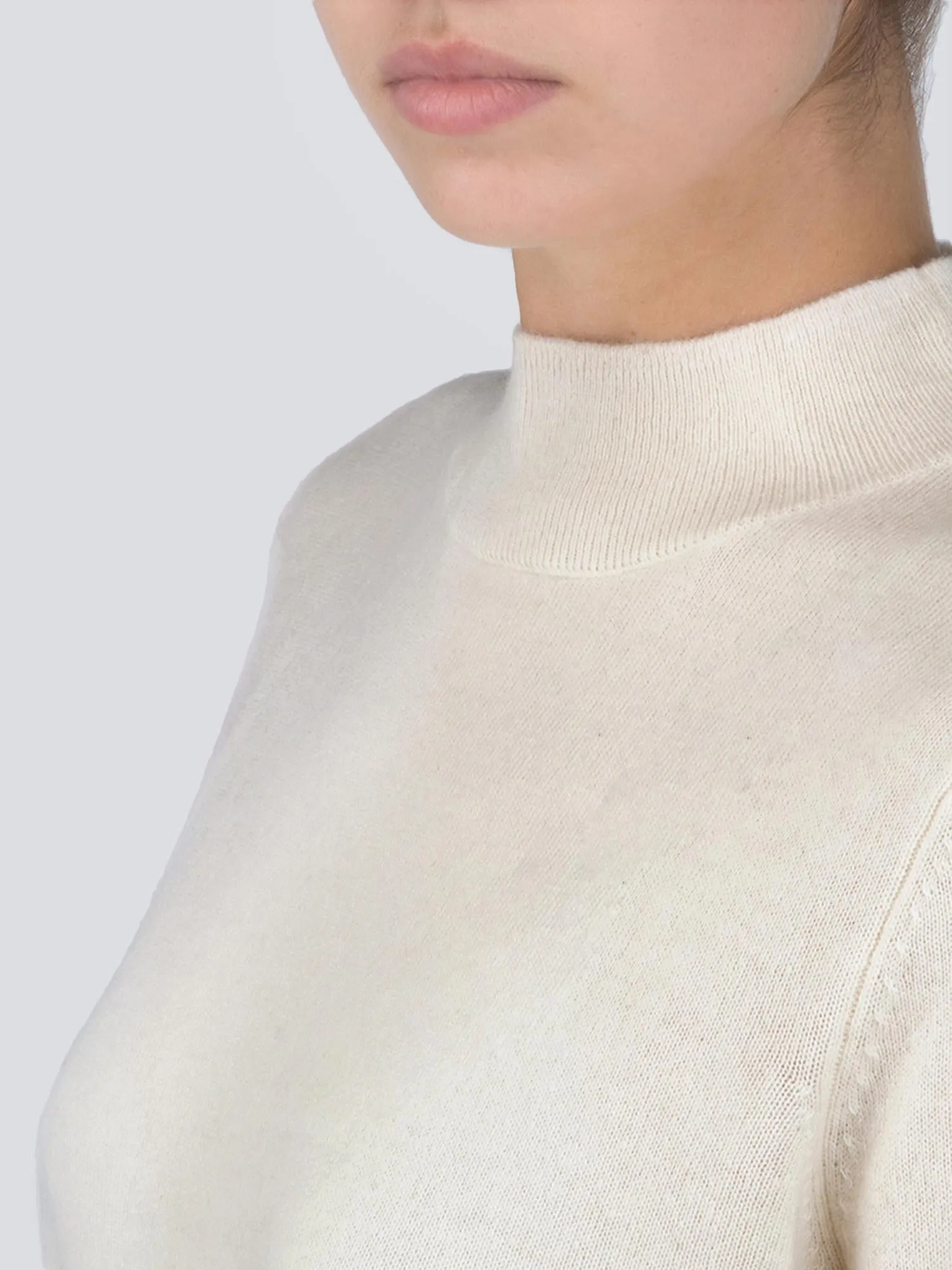 Mockneck Long sleeve_Ivory