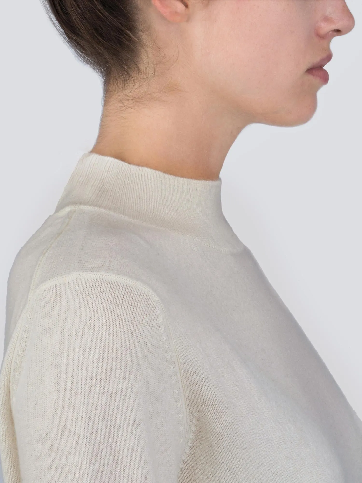 Mockneck Long sleeve_Ivory