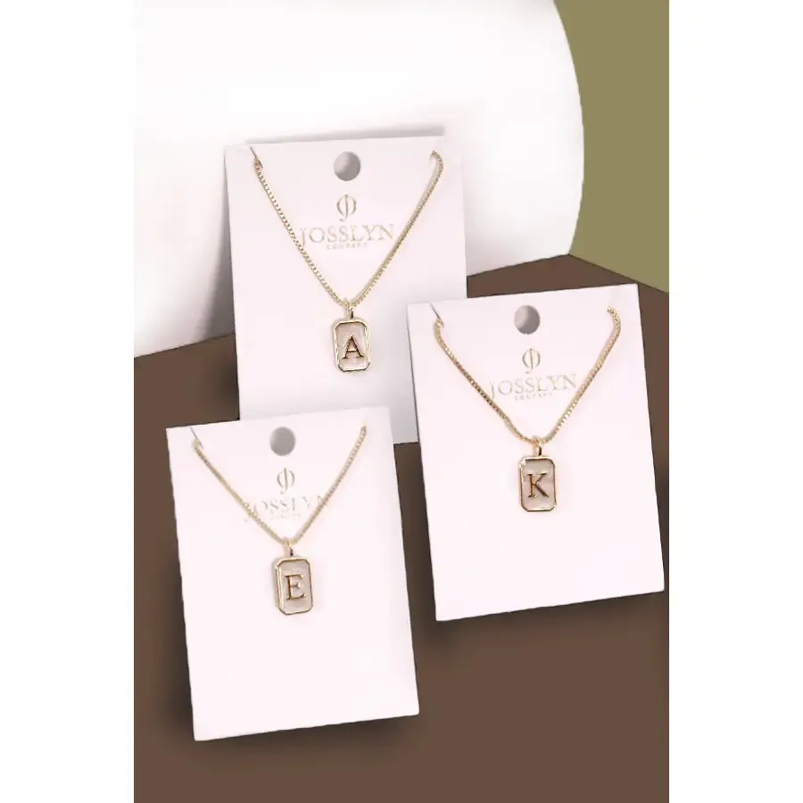 Monogram Pearl Initial Neacklace