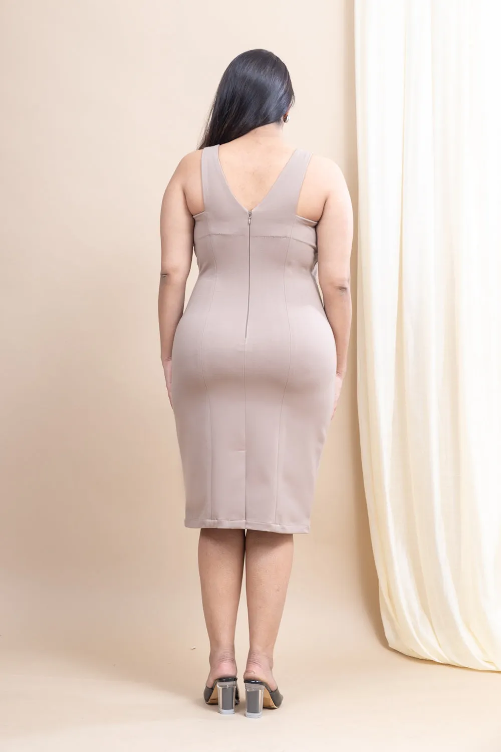 Moonbeam sleeveless bodycon dress