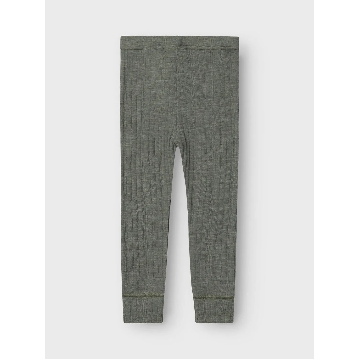 Name It Mulled Basil Wang Wool Needle Long Johns Solid Noos