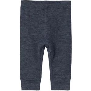 Name It Ombre Blue Wossa Wool/Silk Rib Long Johns