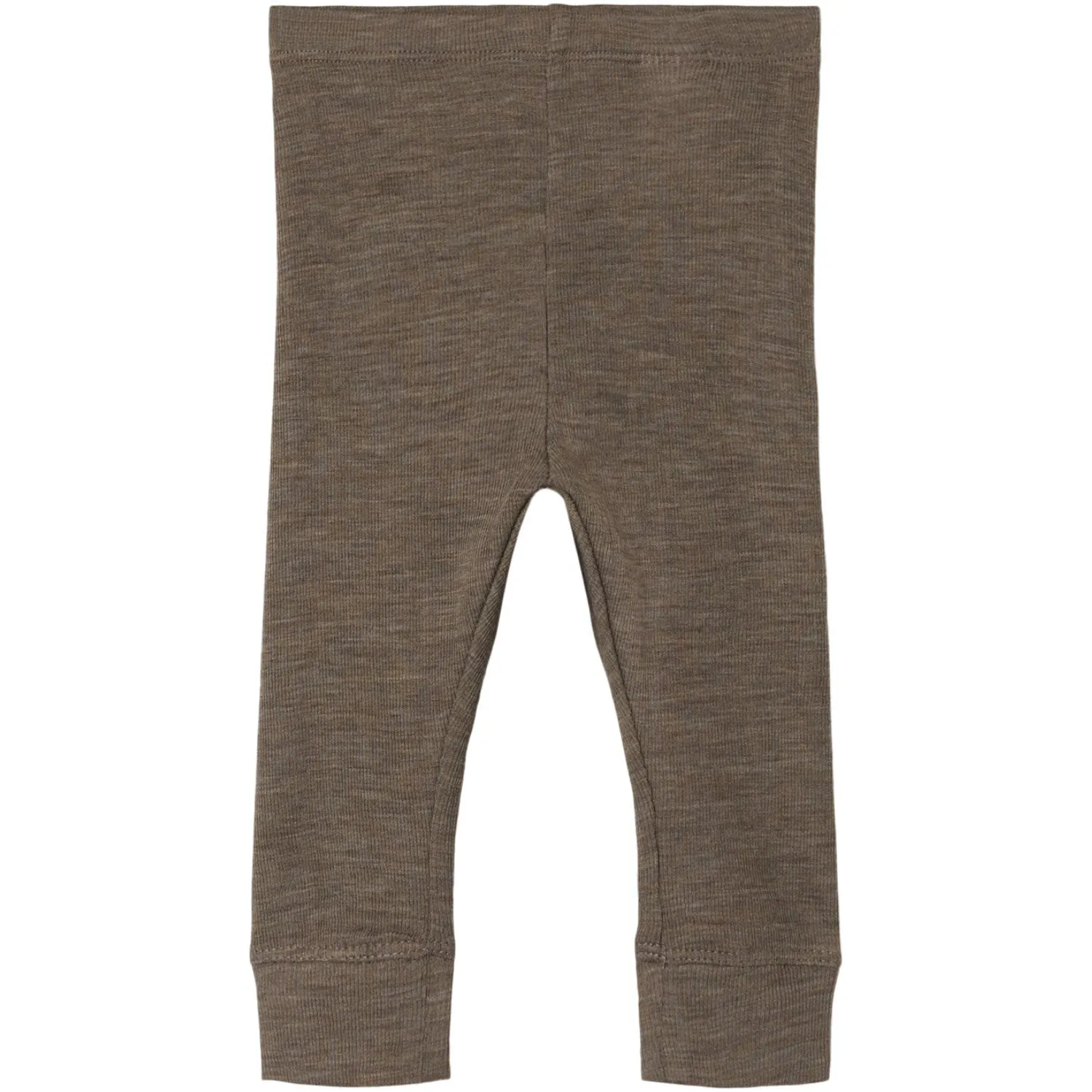 Name It Walnut Wossa Wool/Silk Rib Long Johns