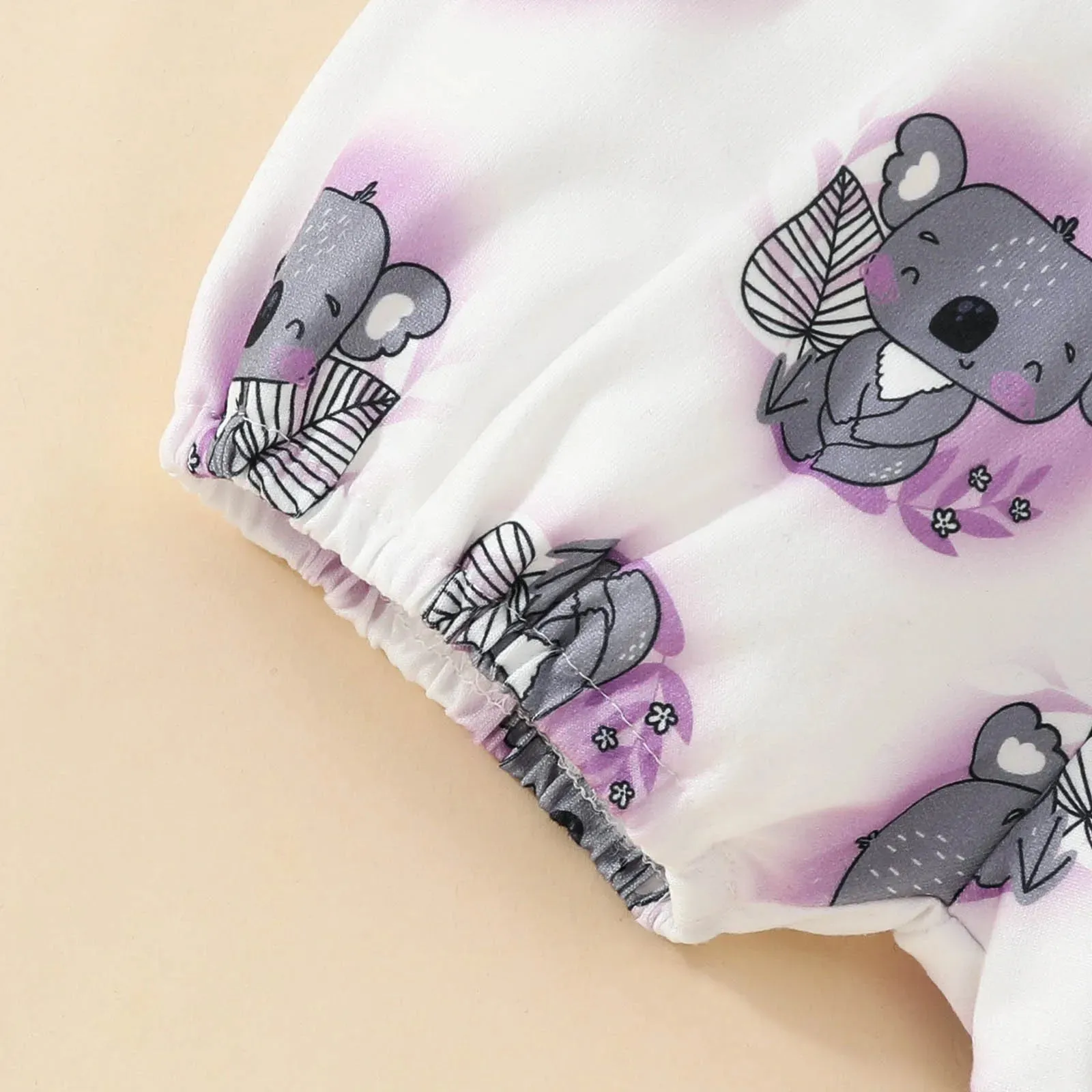 Newborn Baby Girls Clothes Set Cartoon Animal Prints Short Sleeve Romper Shorts  Headband Summer Lovely 3PCS Outfits 0-2Years