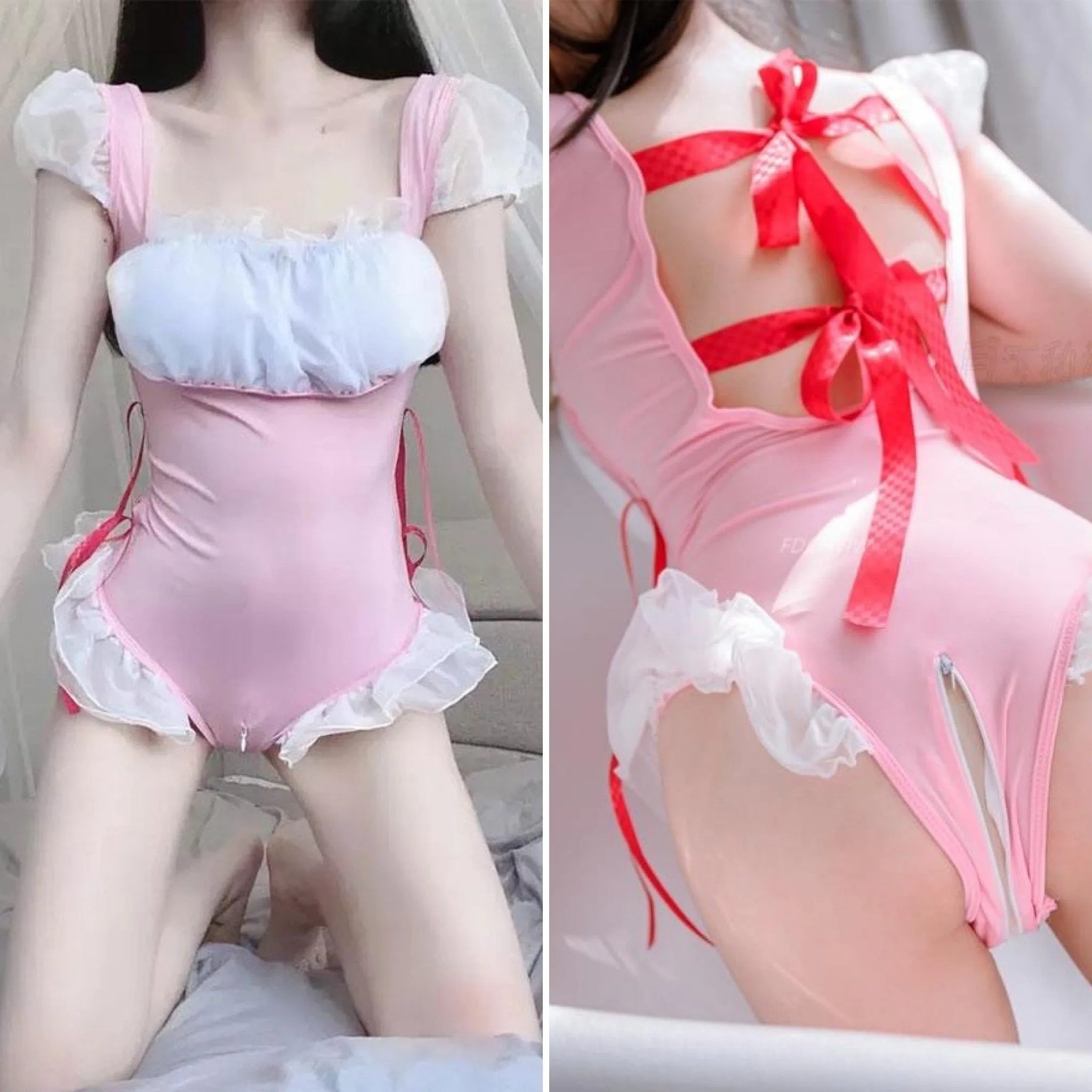 Open-Crotch Maid Onesie