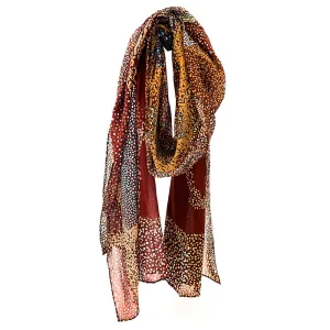 Organic Cotton Summer Scarf Aboriginal Art by Lynette Nangala Brown