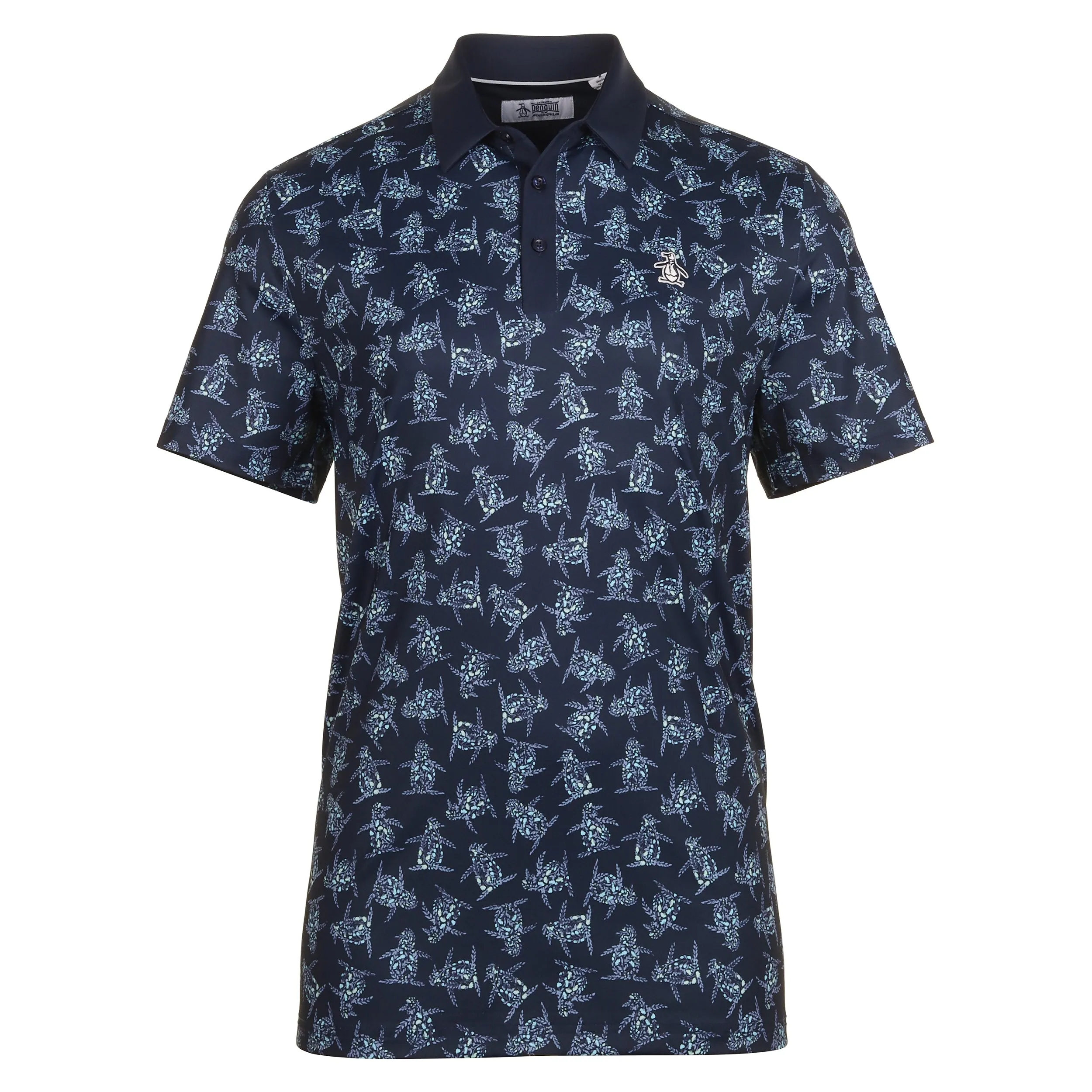 Original Penguin Golf 60's Floral Pete Print Polo Shirt