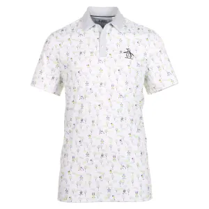 Original Penguin Golf Pete N The Course Print Polo Shirt