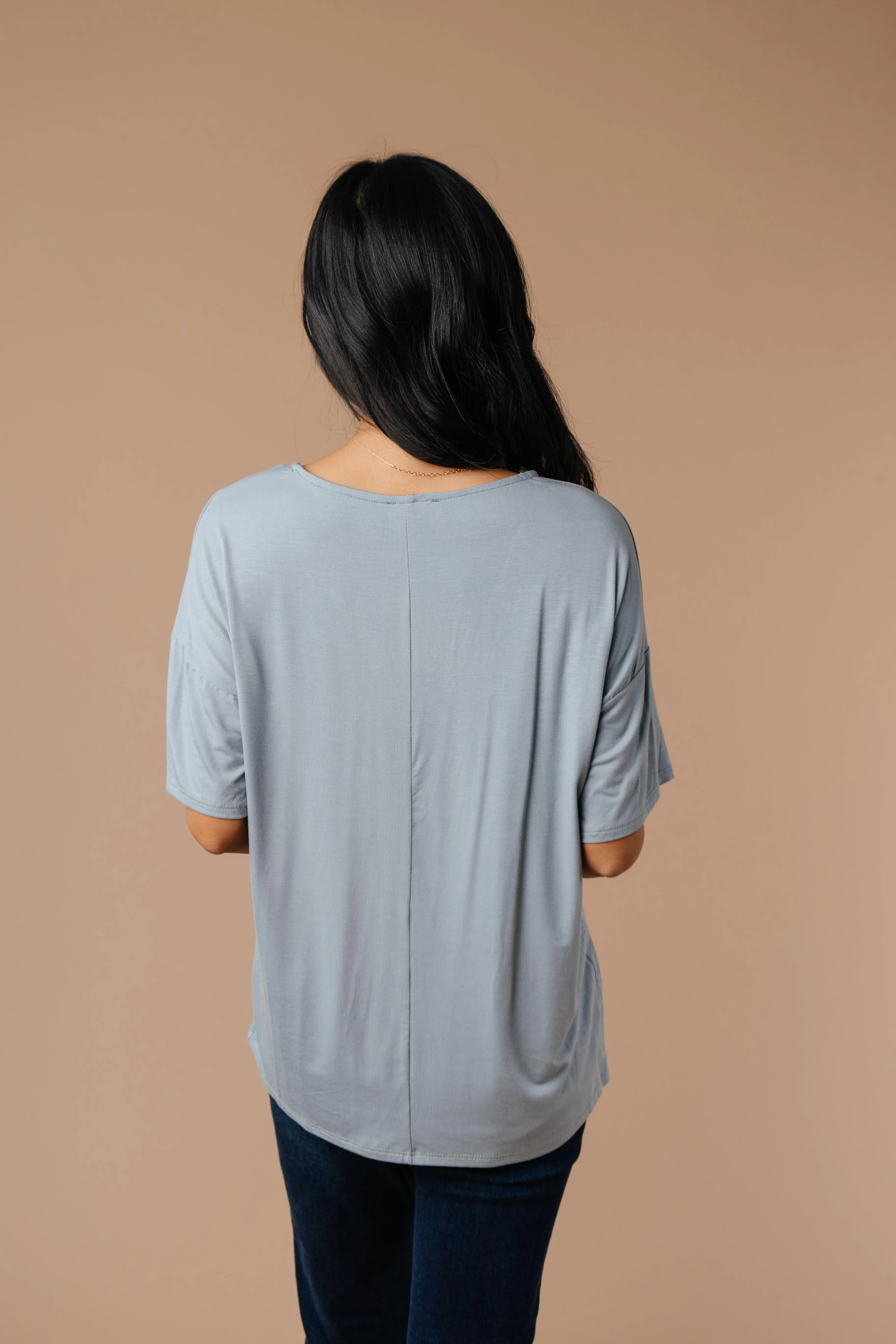 Parallel Universe Top In Dusty Blue