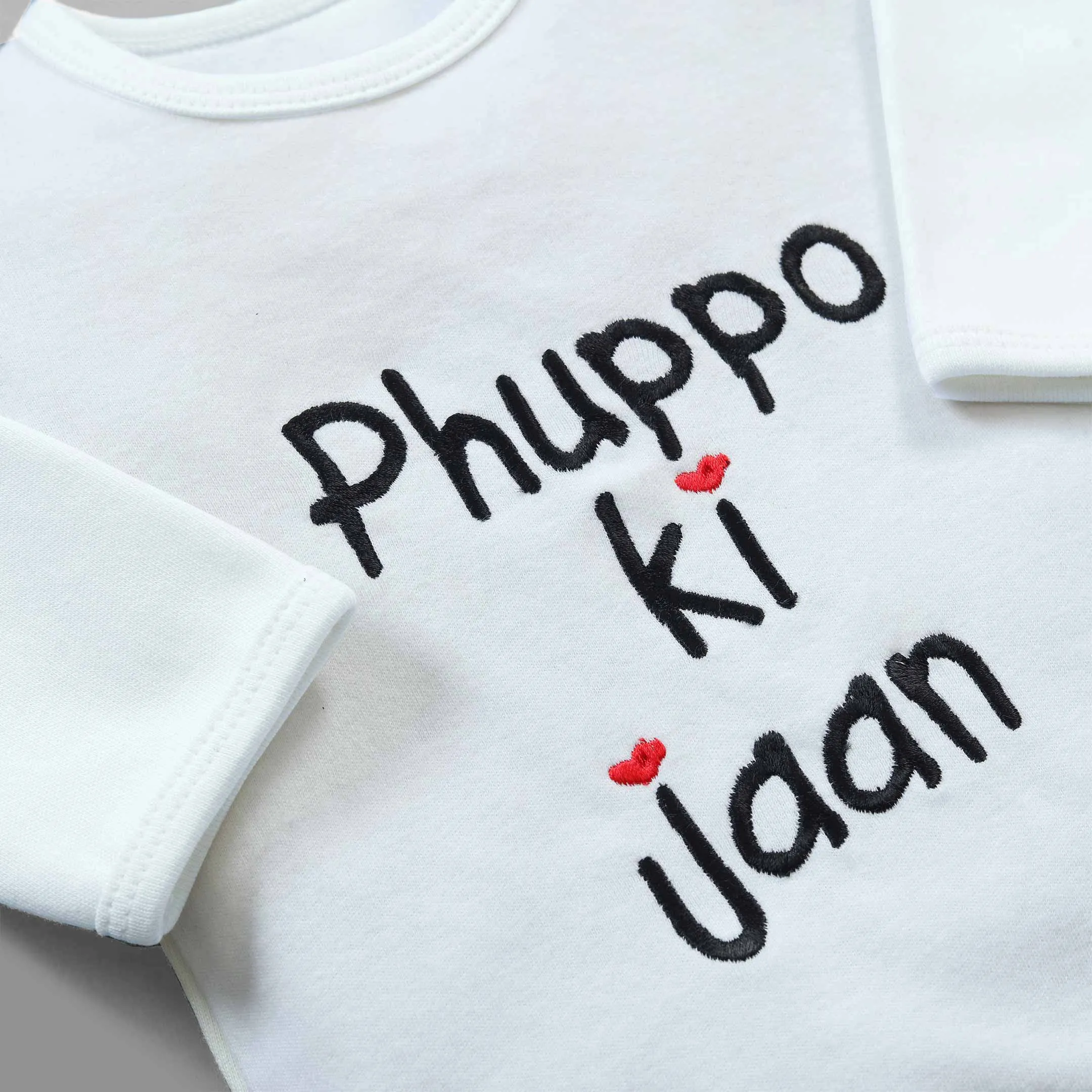 Phuppo ki Jaan Embroidered Baby Romper