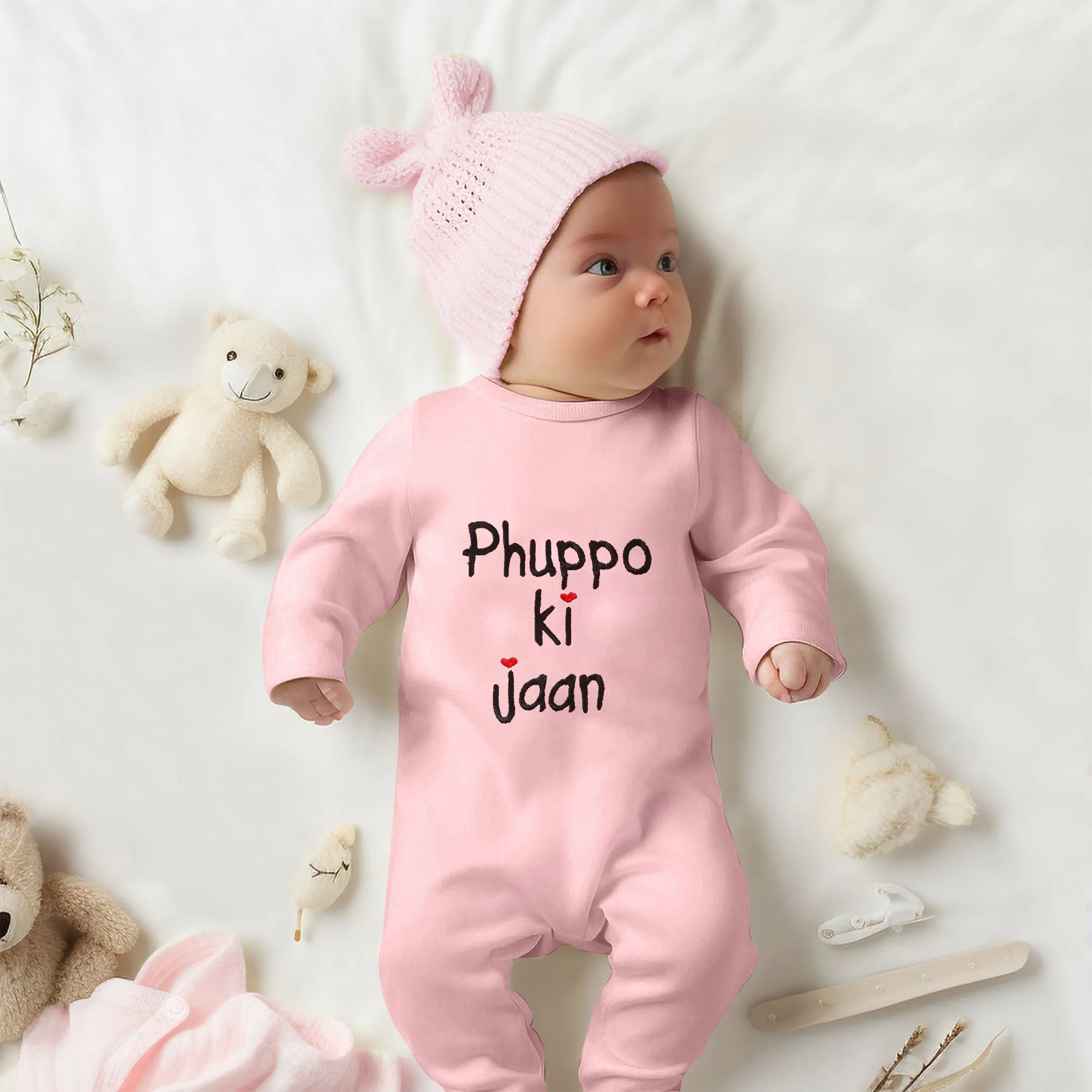 Phuppo ki Jaan Embroidered Baby Romper