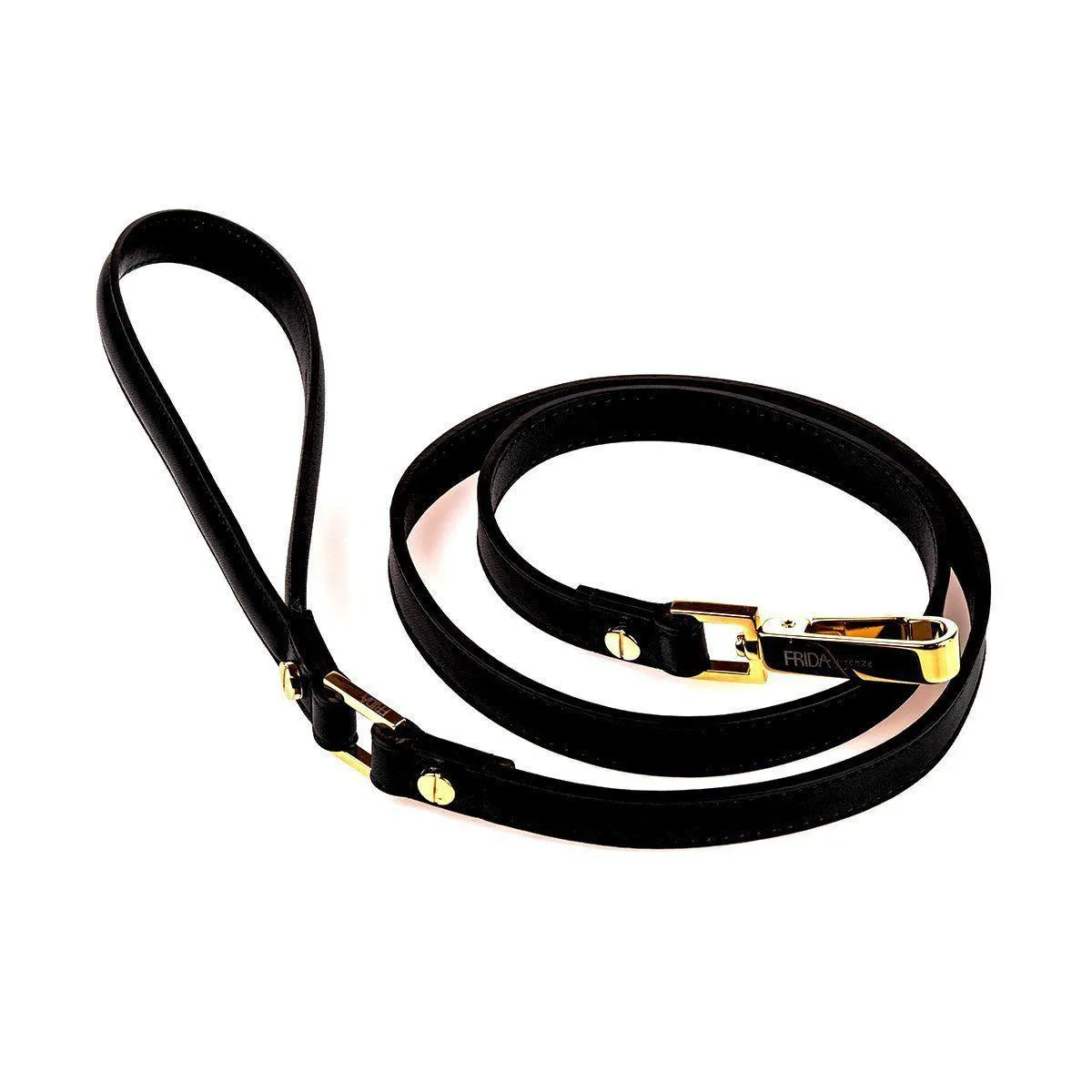 Plain Leather Dog Collar Black