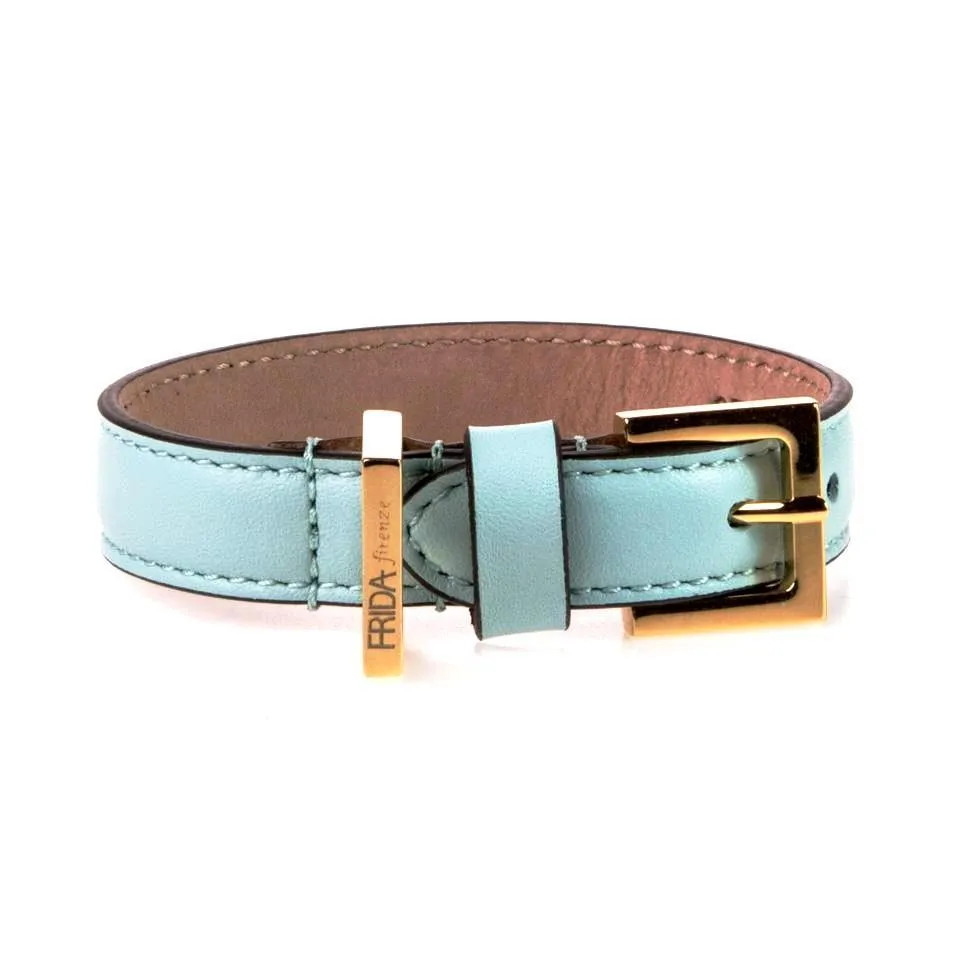 Plain Leather Dog Collar Cloud