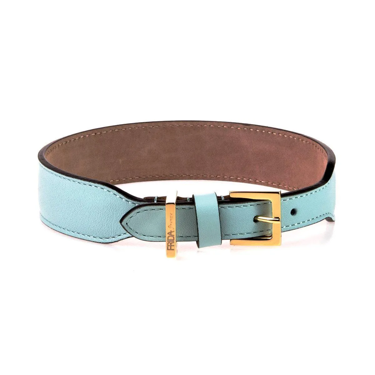 Plain Leather Dog Collar Cloud