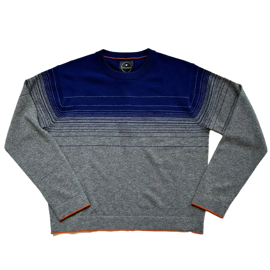 Plush "Ombré Stripe" Cashmere Sweater