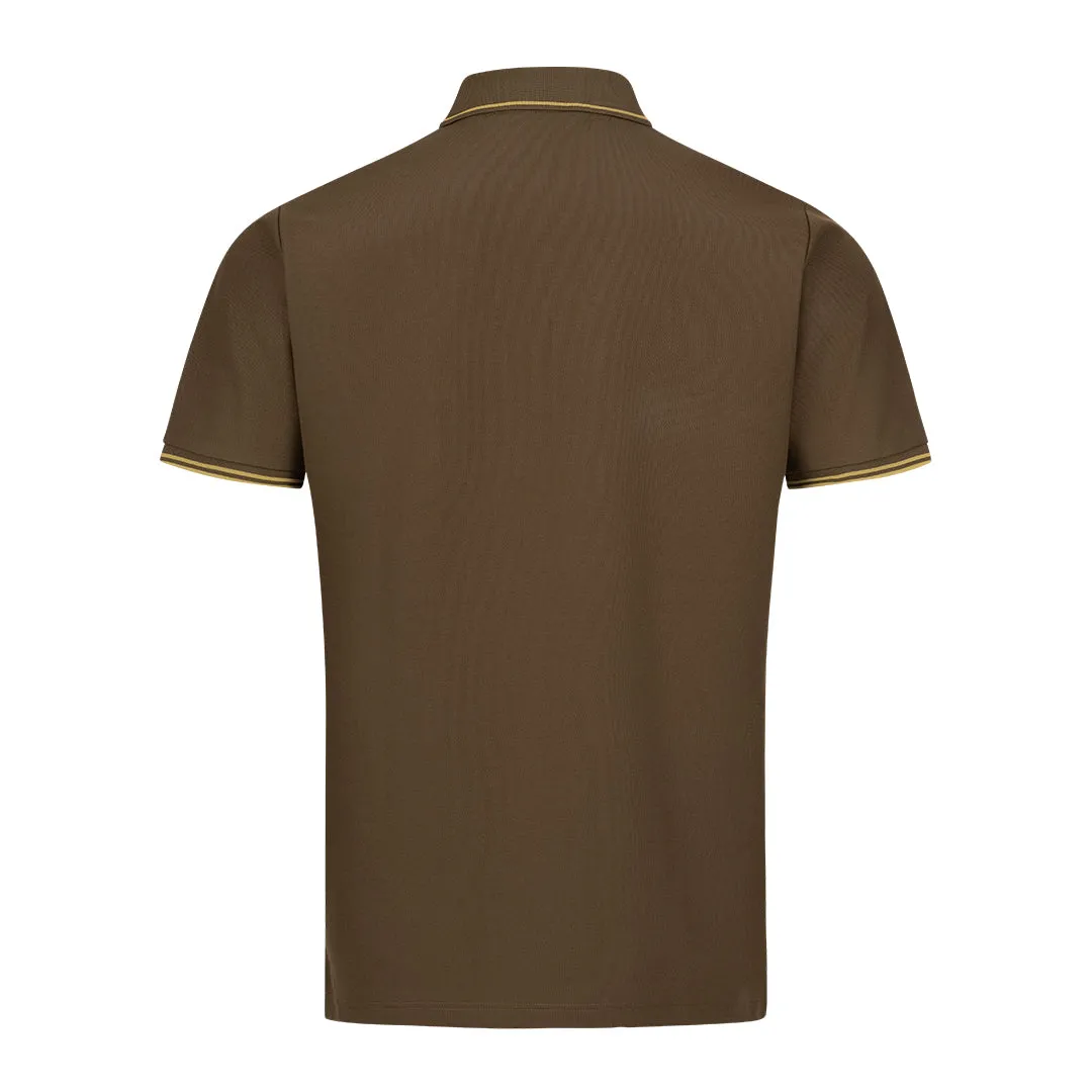 Polo Shirt 22 - Dark Brown by Blaser