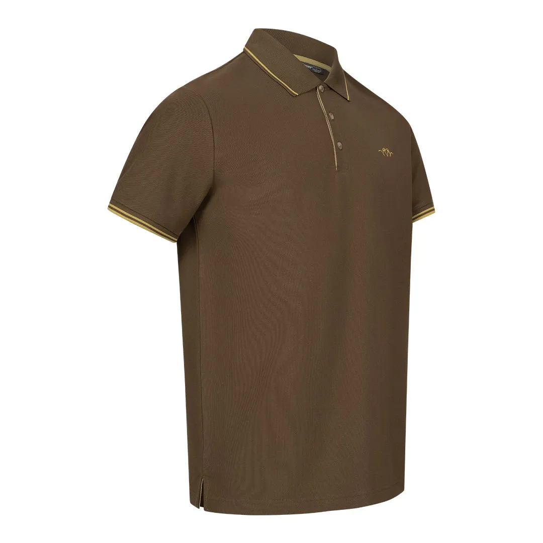 Polo Shirt 22 - Dark Brown by Blaser