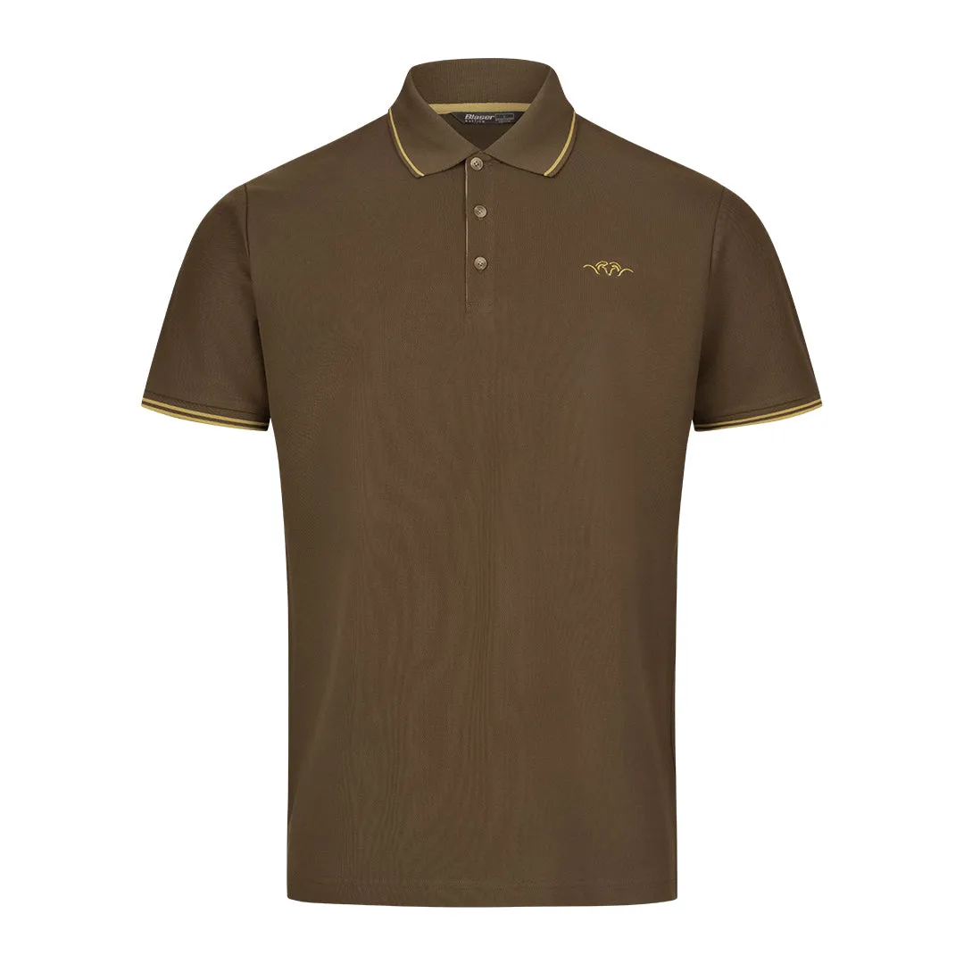 Polo Shirt 22 - Dark Brown by Blaser