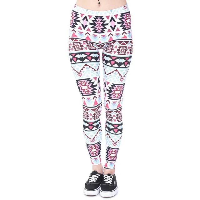 Printing Slim High Waist Leggings