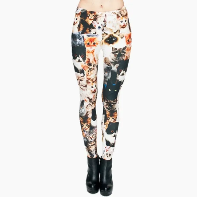 Printing Slim High Waist Leggings