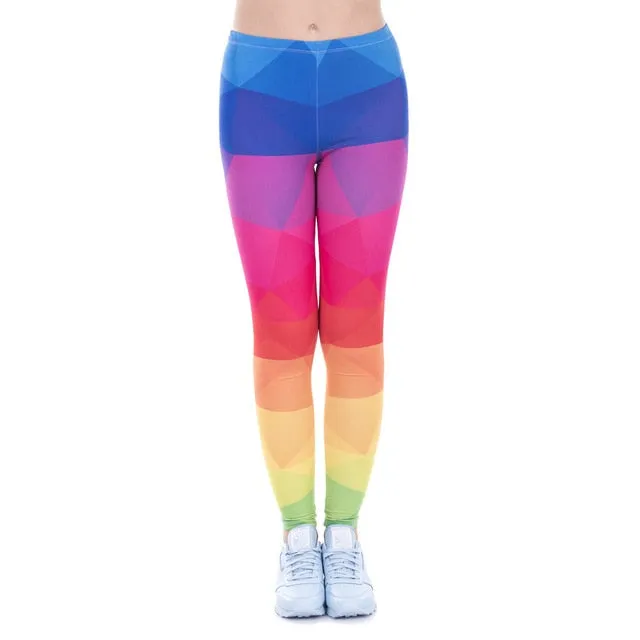 Printing Slim High Waist Leggings