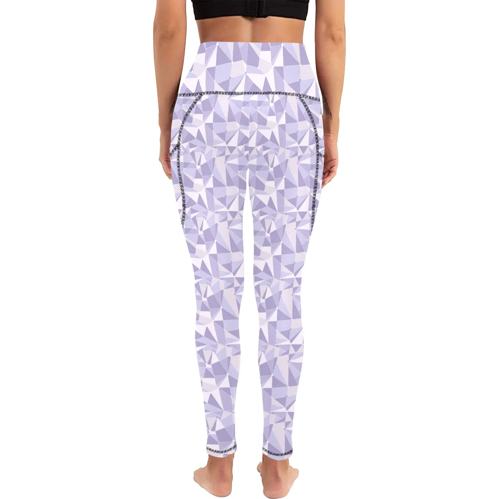 Purple Wall Women's Athletic Leggings With Pockets