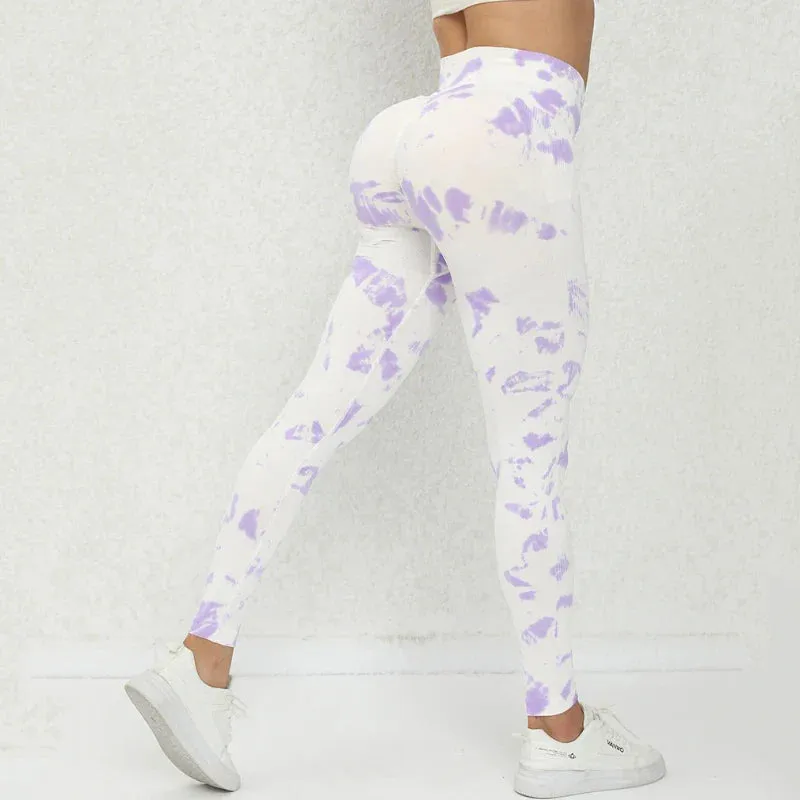 Quick-Dry High-Waist 3D Printing Fitness Legging