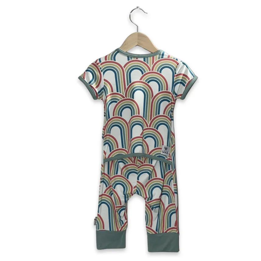 Rainbow Big Kid Short Long Romper