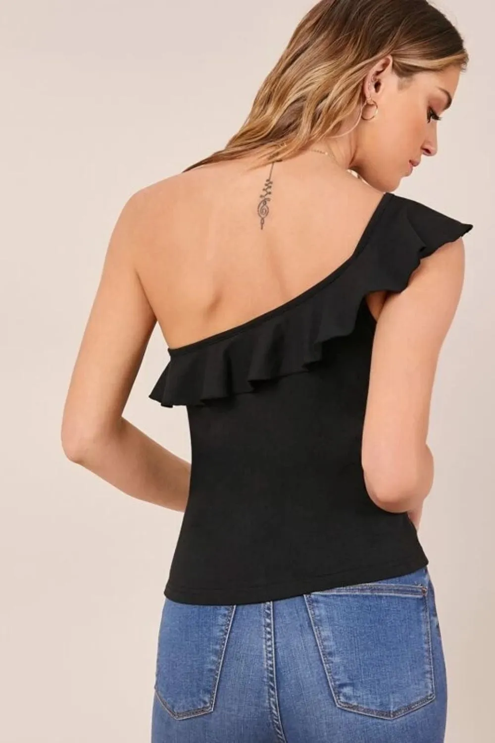 Ready Black Asymmetric Top