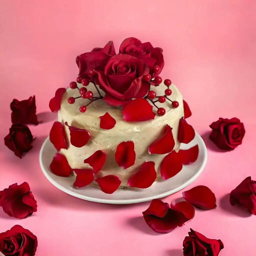 Regal Rose Velvet Cake