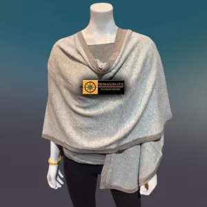 Rhino Tibetan Golden Lotus Cashmere Cape Ruana, Poncho Wrap