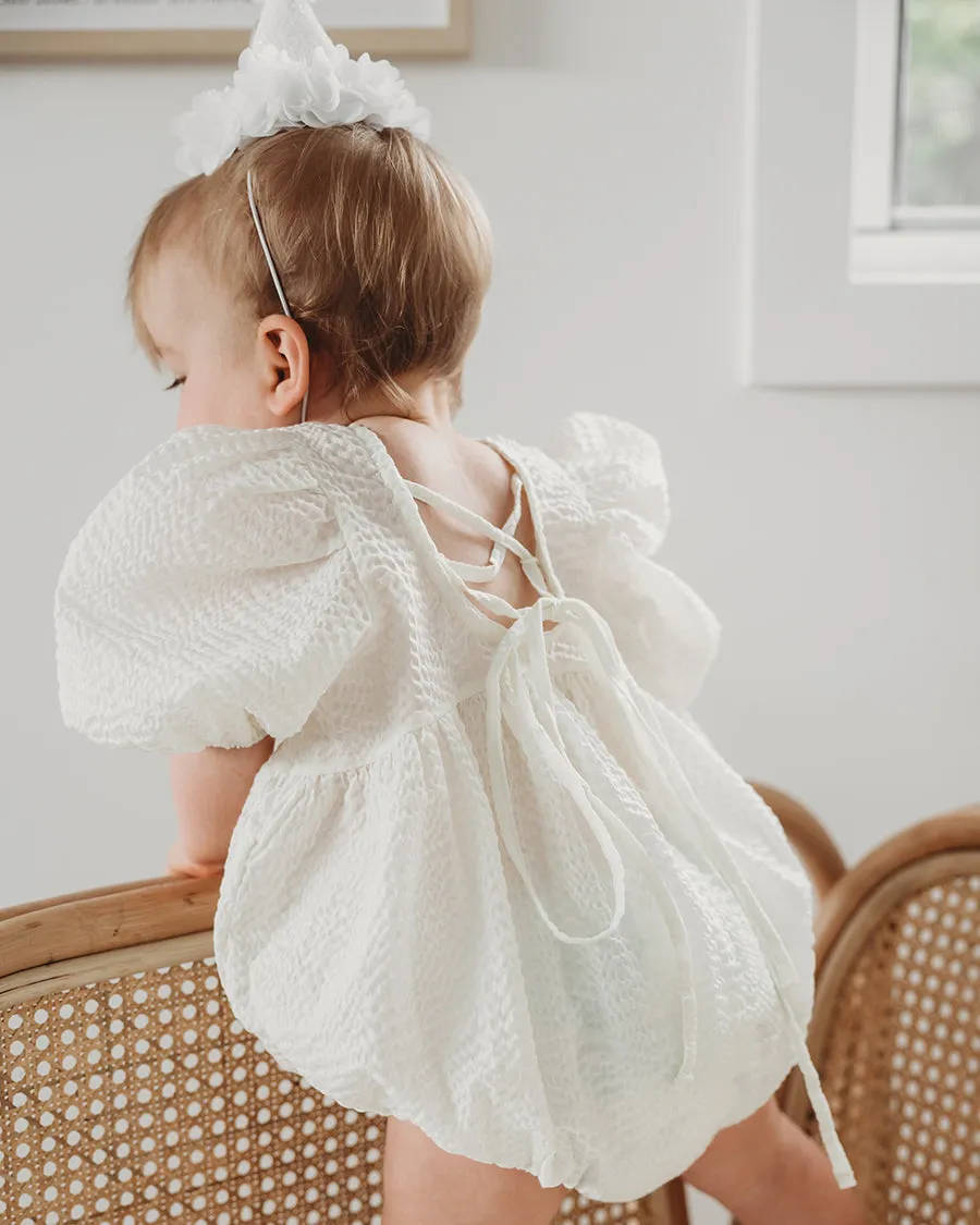 Ria Baby Romper Ivory