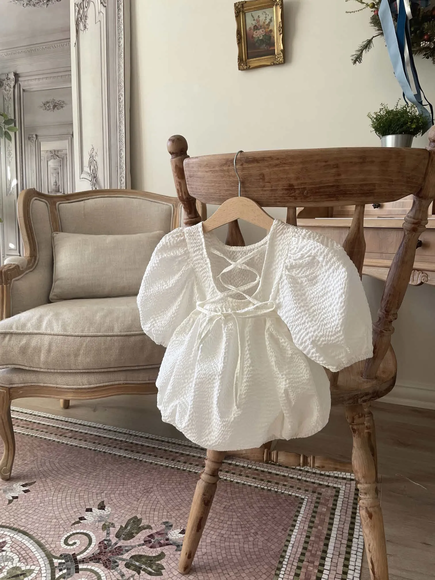 Ria Baby Romper Ivory