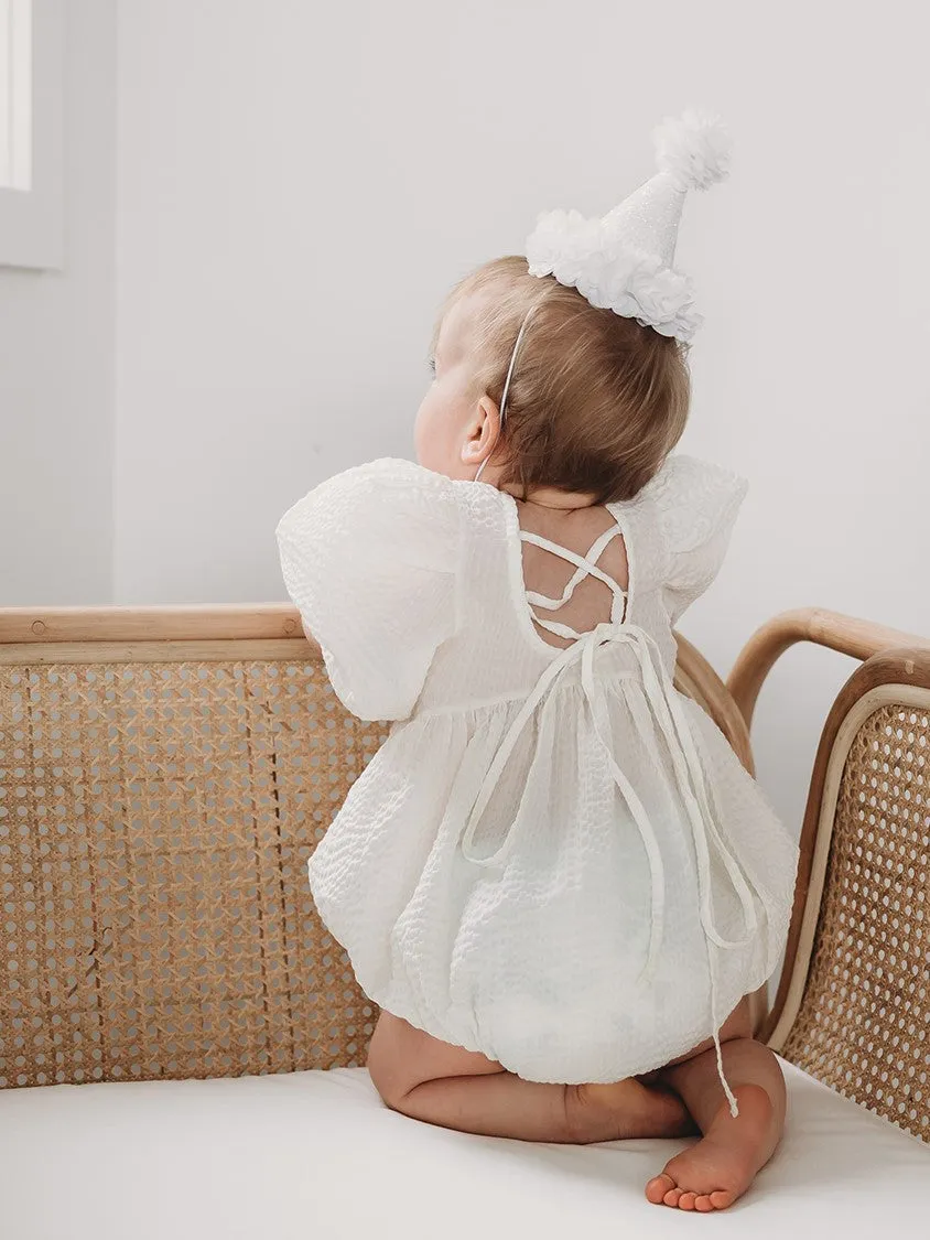 Ria Baby Romper Ivory