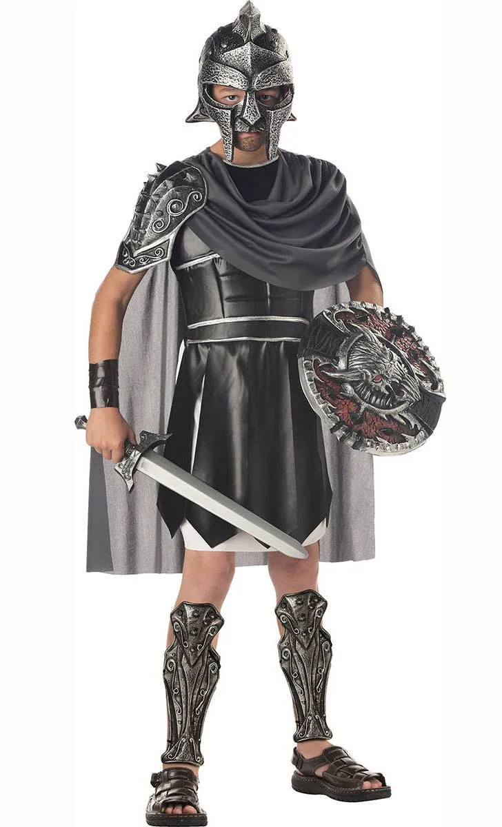 Roman Gladiator Deluxe Boys Fancy Dress Costume