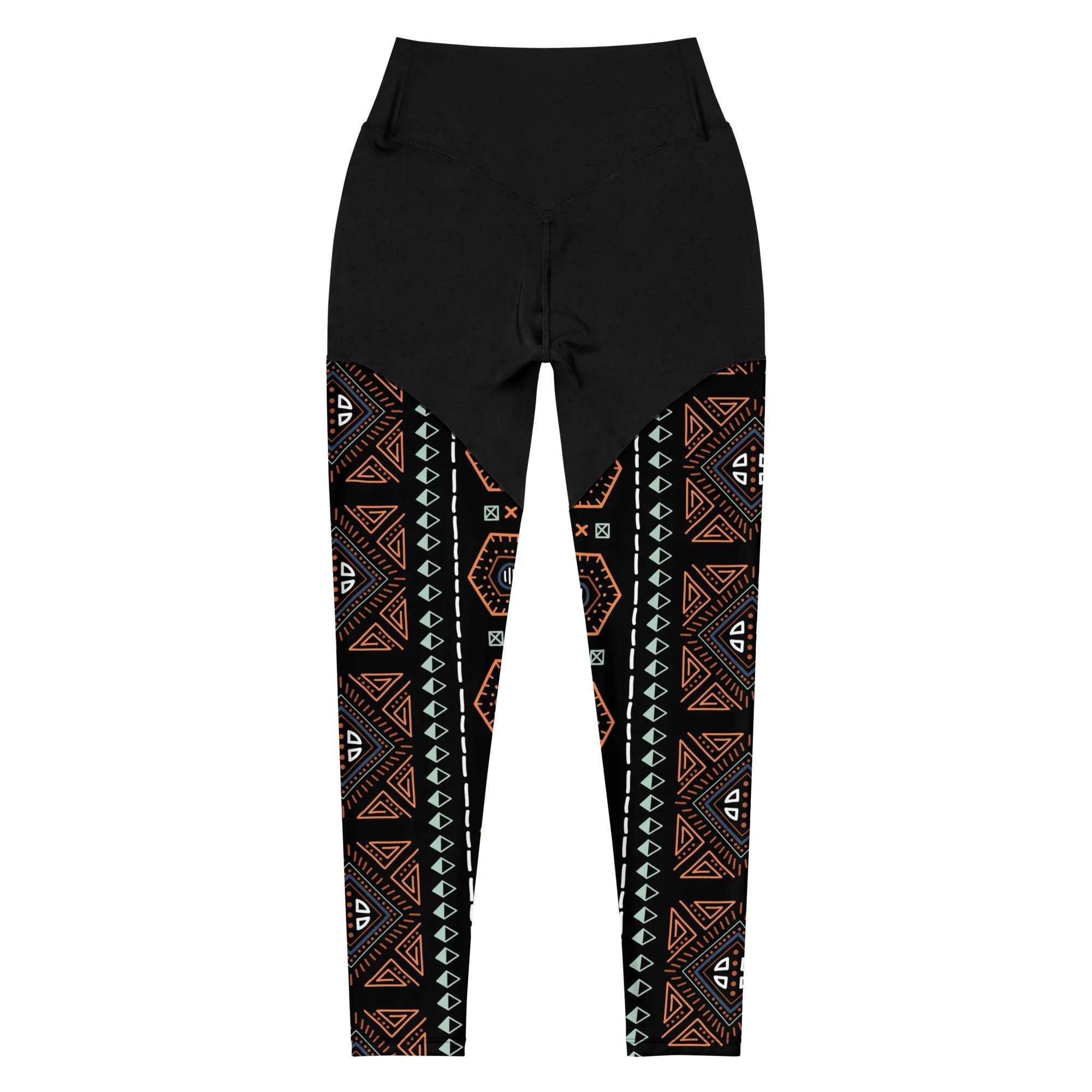 Royal Decoration Black Sports Leggings