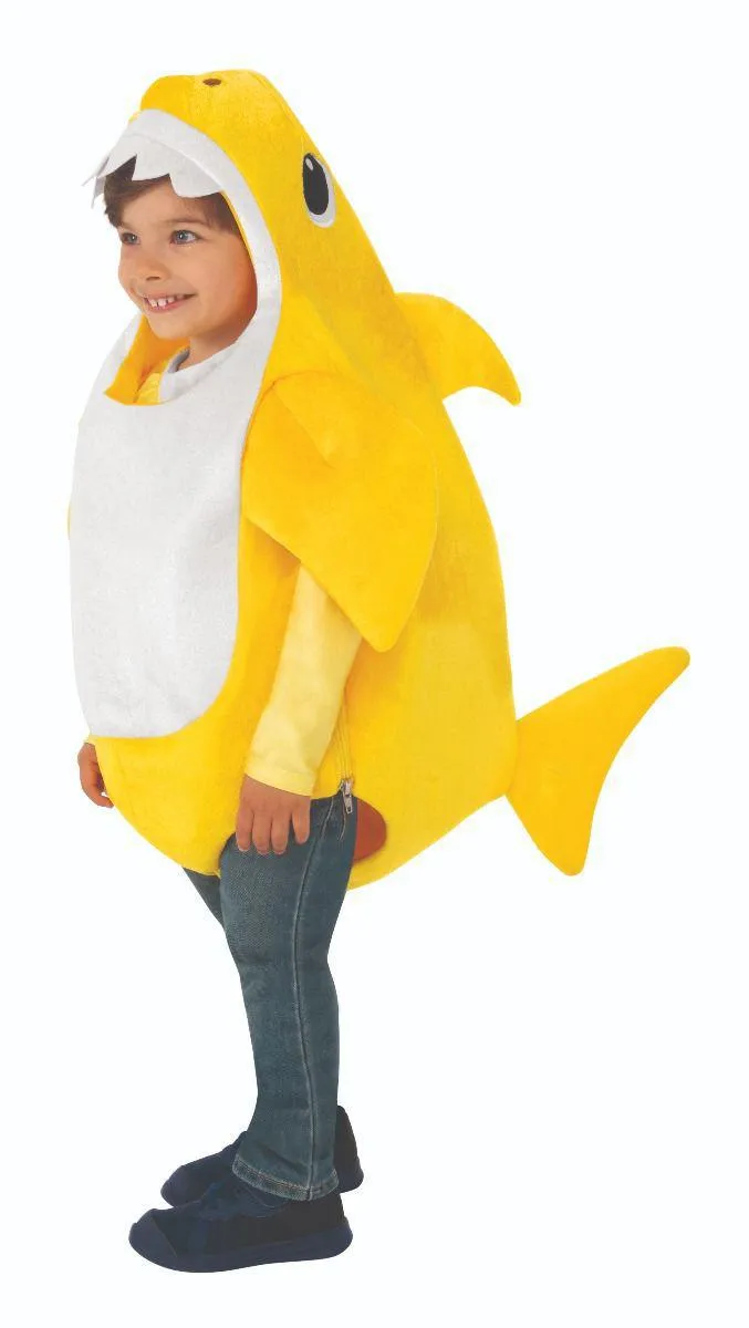 Rubie's Kid's Yellow Baby Shark Child's Kids Costume with Sound Chip, Yellow