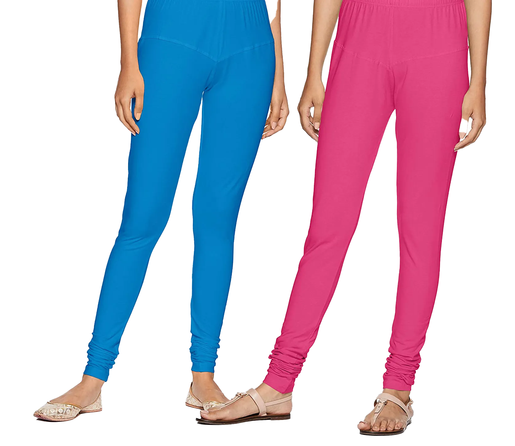 Rupa churidar blue and pink Leggings for ladies (Pack of 2)