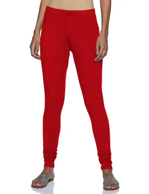 Rupa Softline churidar Red Cotton Leggings