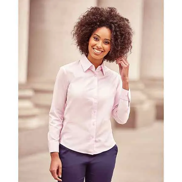 Russell Collection Ladies Long Sleeve Blouse