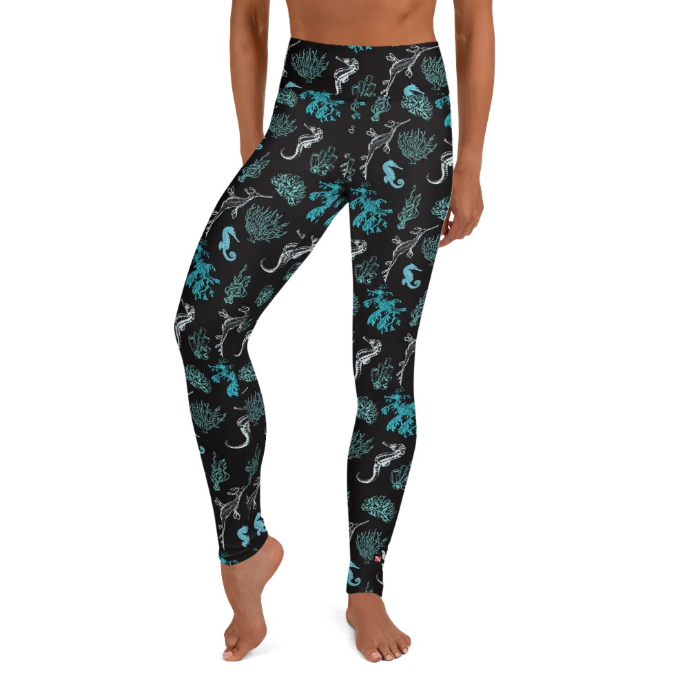 Salty Seahorse and Sea Dragon Leggings - High Waist - Warehouse