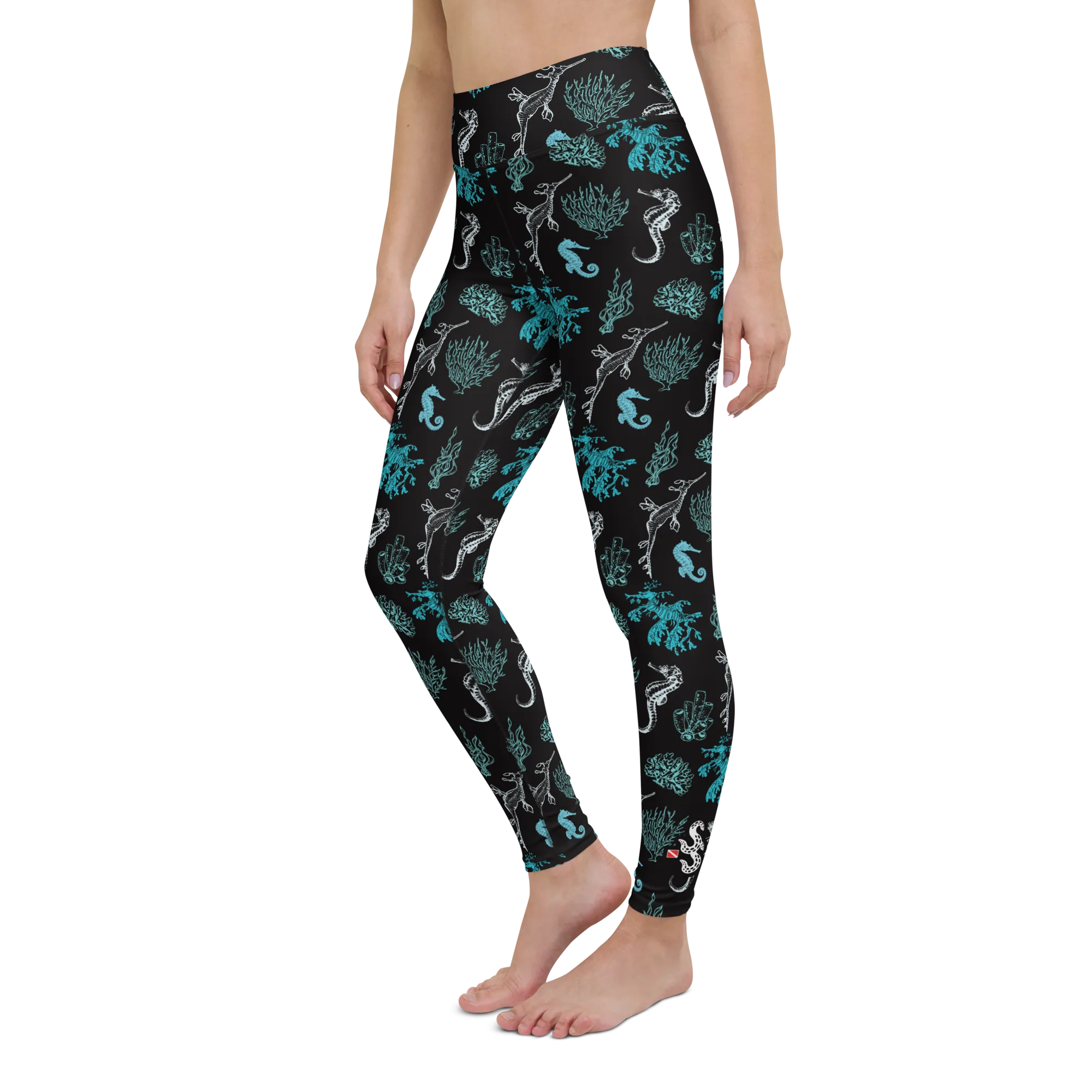 Salty Seahorse and Sea Dragon Leggings - High Waist - Warehouse