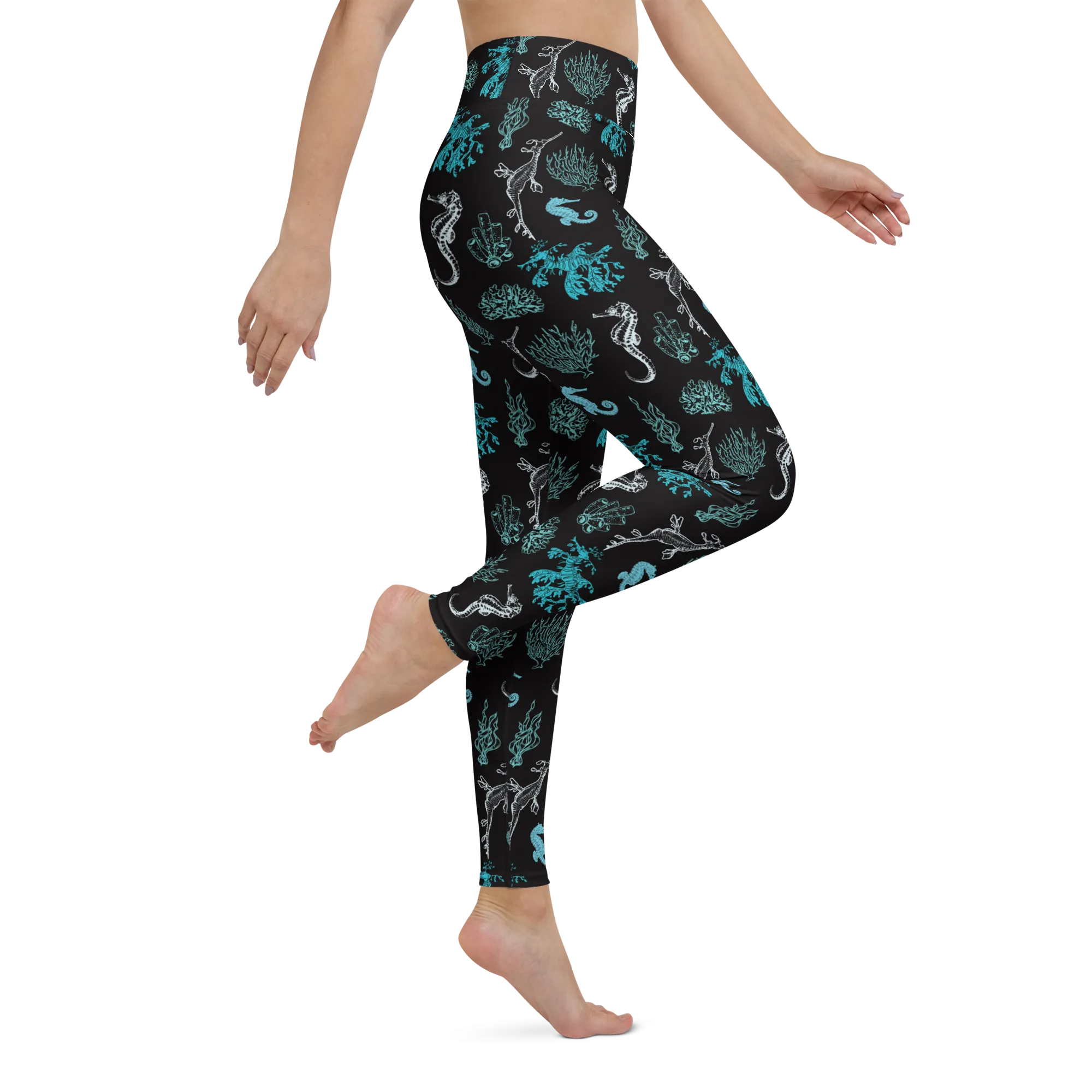 Salty Seahorse and Sea Dragon Leggings - High Waist - Warehouse