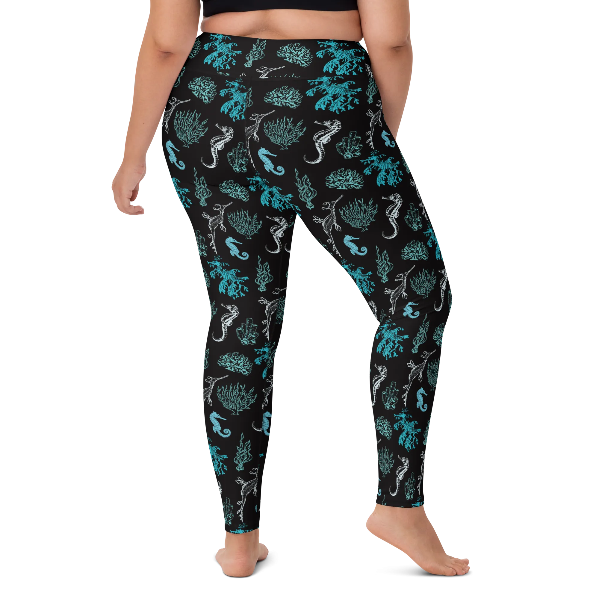 Salty Seahorse and Sea Dragon Leggings - High Waist - Warehouse