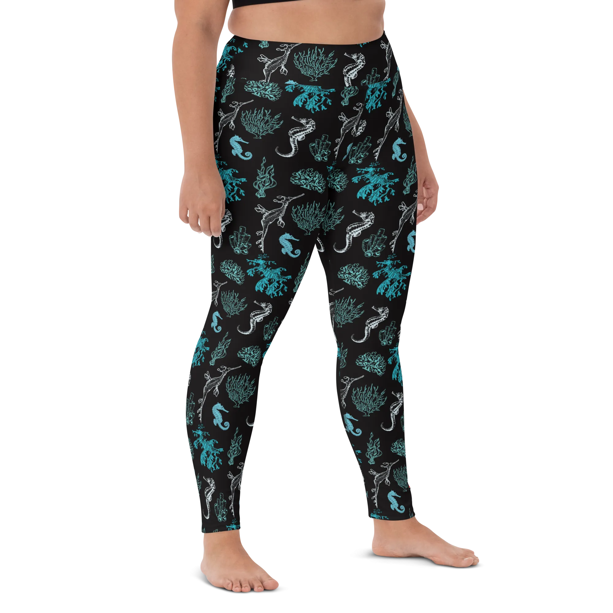 Salty Seahorse and Sea Dragon Leggings - High Waist - Warehouse