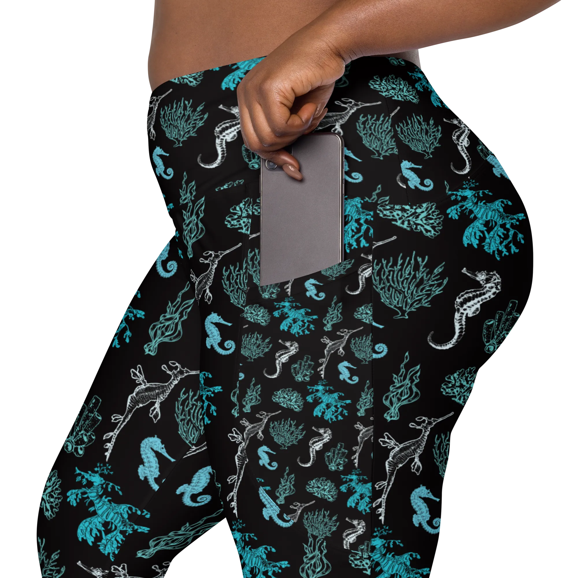 Salty Seahorse and Sea Dragon Pocket Leggings (XS - 6X) - Warehouse