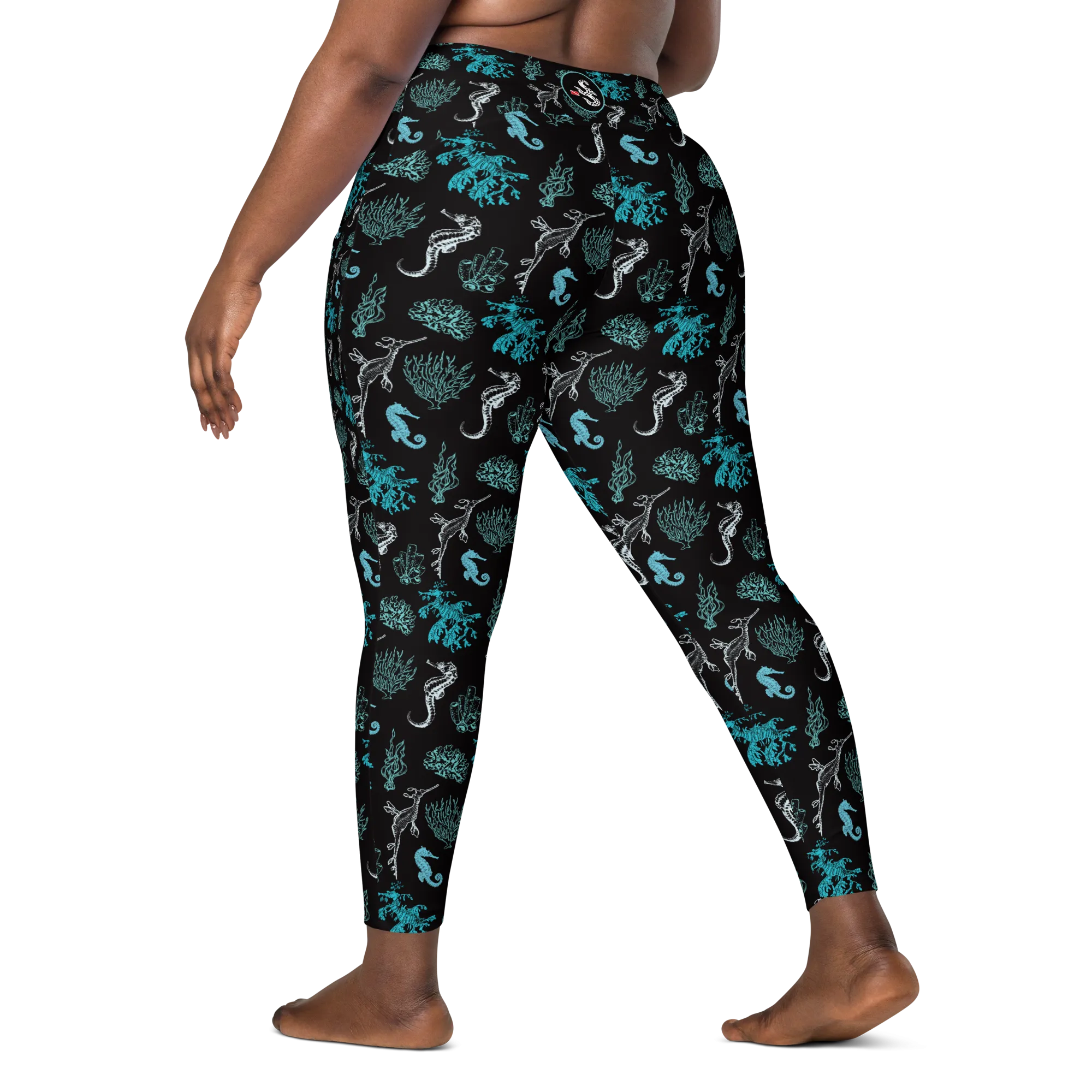 Salty Seahorse and Sea Dragon Pocket Leggings (XS - 6X) - Warehouse